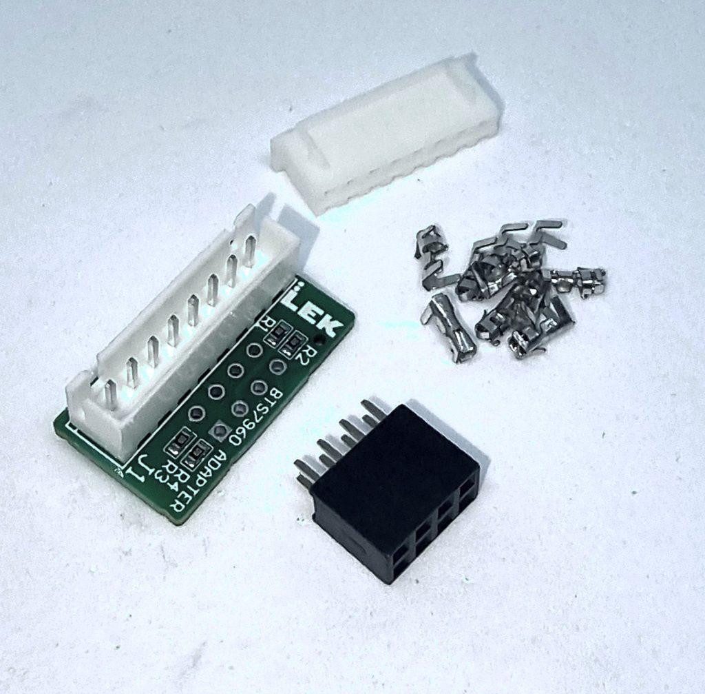 BTS7960 XH Adapter — installed on motor driver module