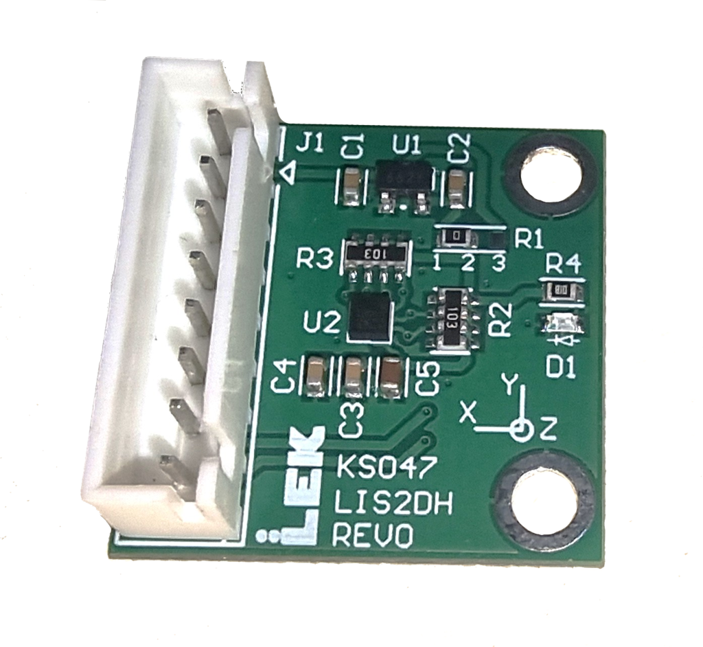 LIS2DH12 Accelerometer breakout board — component close-up