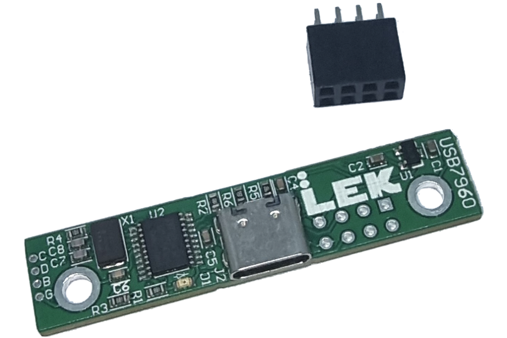 USB7960 USB Motor Interface — USB-C to BTS7960 adapter board